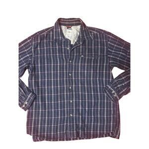 The North Face Mens Black Plaid Hiking Camping Shirt Sz Medium